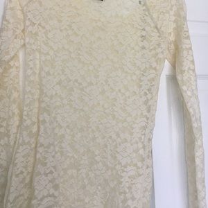 Lace long sleeved shirt